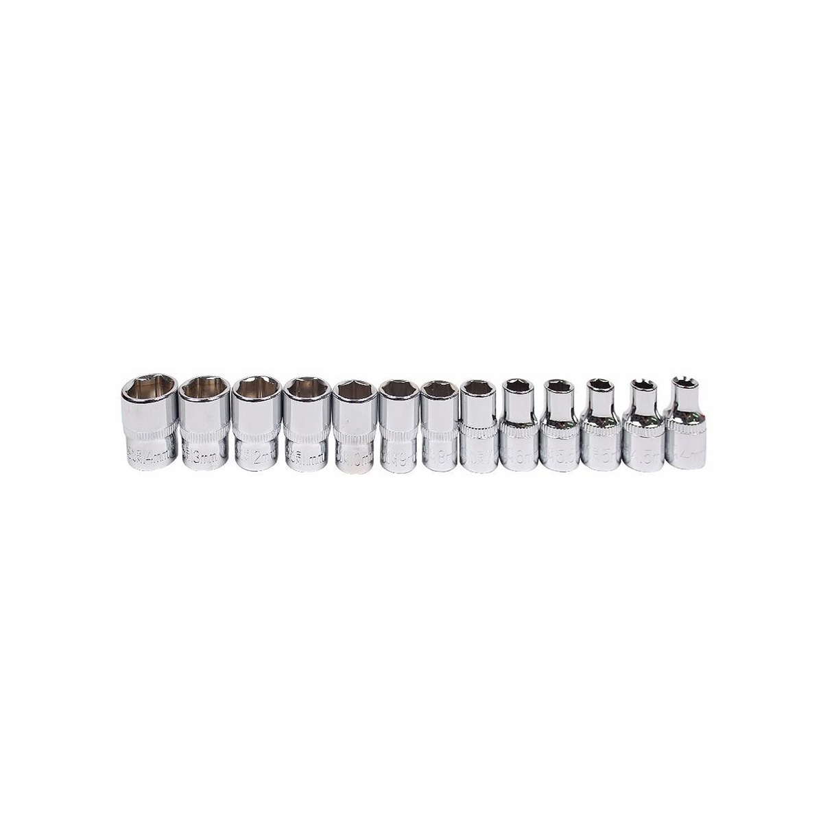 46pcs 1/4' dr Crv Steel Metric Car Membaiki Kotak Alat Set Alat Sepana Soket Dengan Pemegang Ratchet